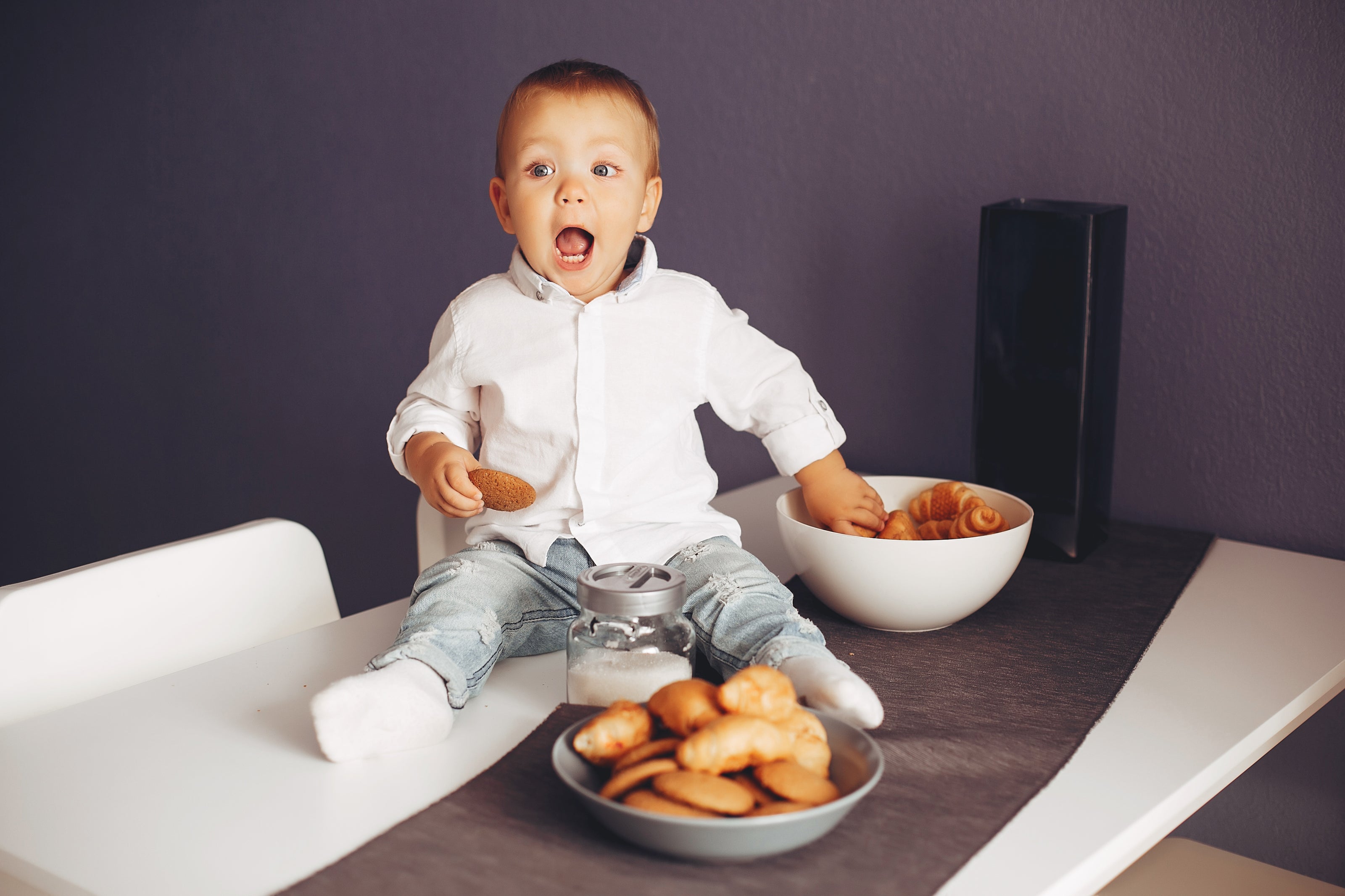 The Bearded Baker Toronto Cookies little boy eating cookies