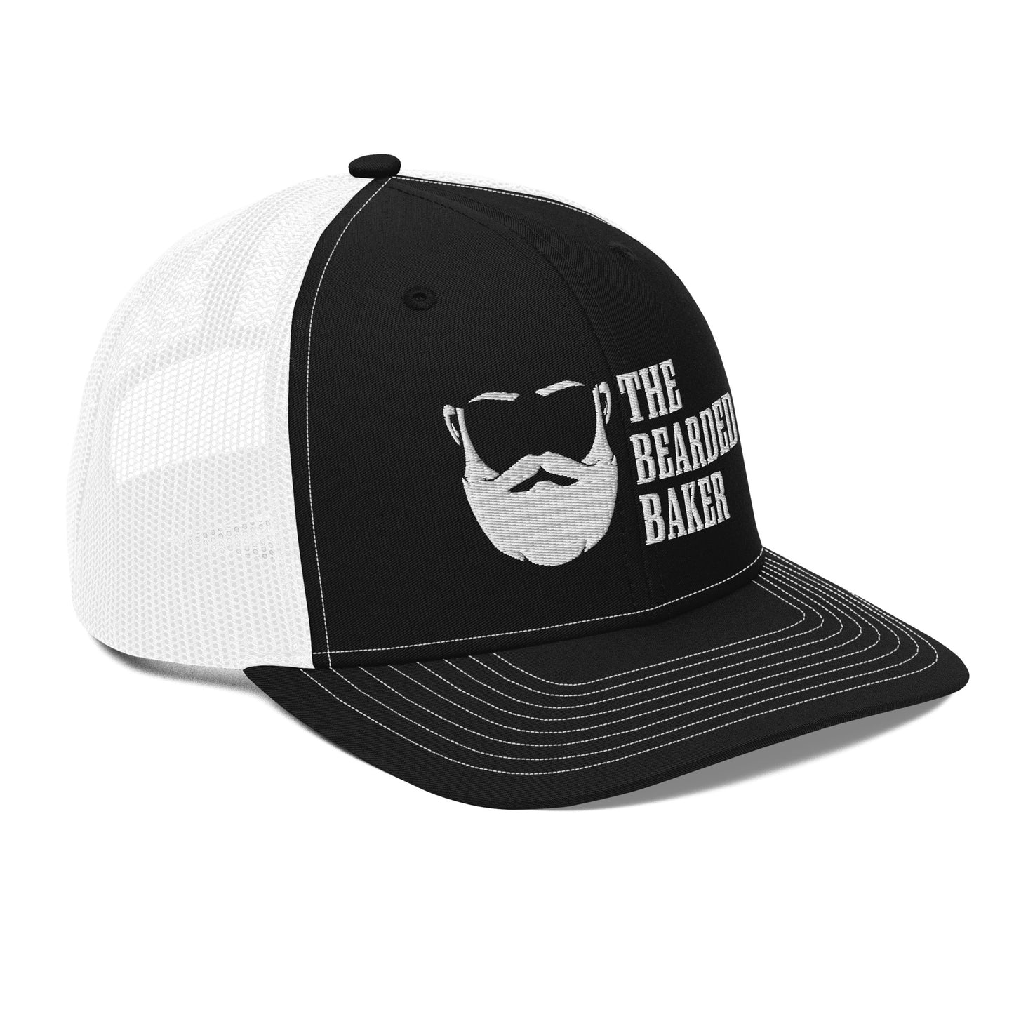 Bearded Baker Trucker Cap Light Logo