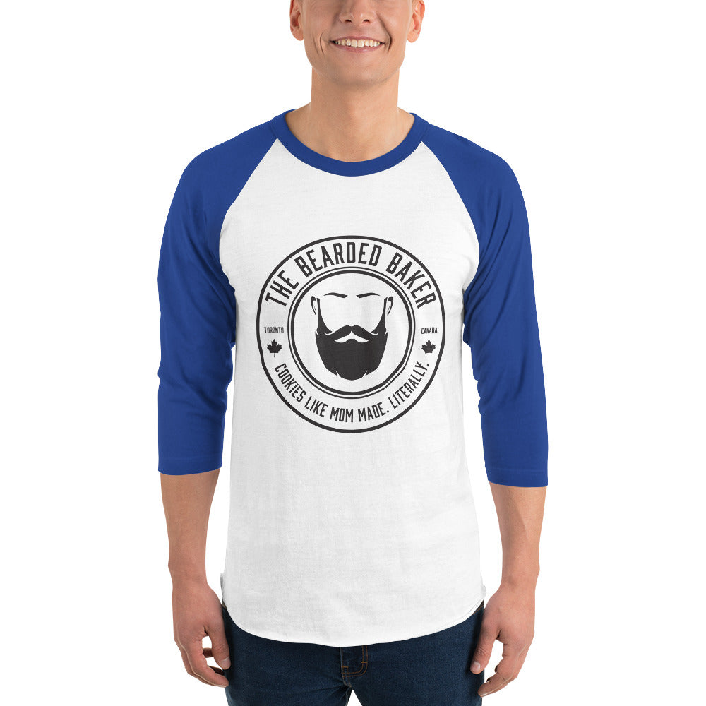 Bearded Baker Logo 3/4 Sleeve Raglan Shirt